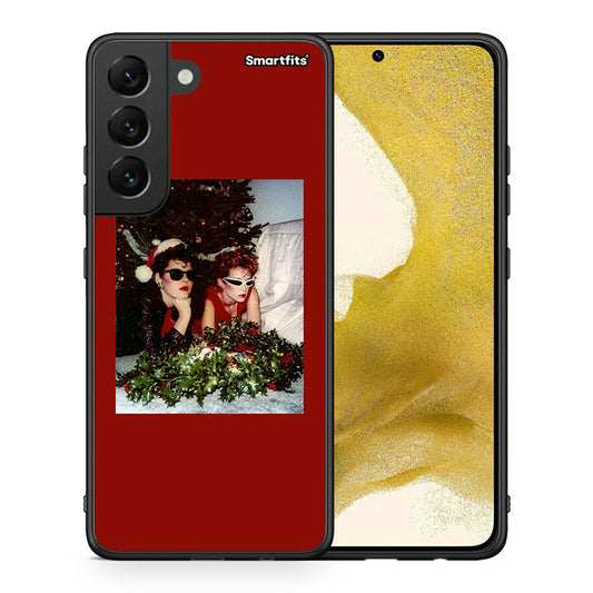 Θήκη Samsung S22 Waiting For Xmas από τη Smartfits με σχέδιο στο πίσω μέρος και μαύρο περίβλημα | Samsung S22 Waiting For Xmas case with colorful back and black bezels