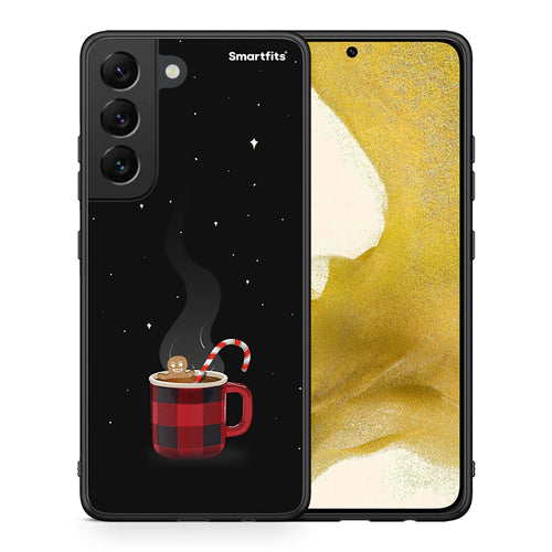 Θήκη Samsung S22 Xmas Bathing από τη Smartfits με σχέδιο στο πίσω μέρος και μαύρο περίβλημα | Samsung S22 Xmas Bathing case with colorful back and black bezels