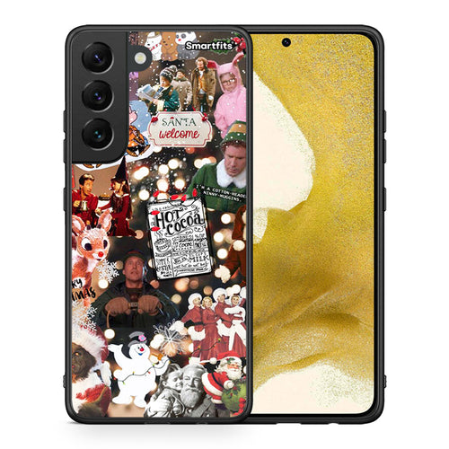 Θήκη Samsung S22 Xmas Movies από τη Smartfits με σχέδιο στο πίσω μέρος και μαύρο περίβλημα | Samsung S22 Xmas Movies case with colorful back and black bezels
