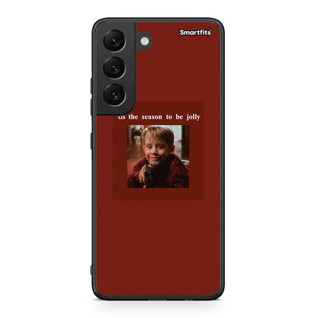 Samsung S22 Xmas Ultimate Spirit θήκη από τη Smartfits με σχέδιο στο πίσω μέρος και μαύρο περίβλημα | Smartphone case with colorful back and black bezels by Smartfits