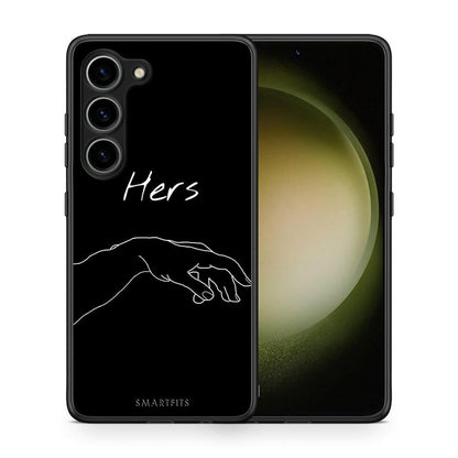 Θήκη Samsung Galaxy S23 Aesthetic Love 1 από τη Smartfits με σχέδιο στο πίσω μέρος και μαύρο περίβλημα | Samsung Galaxy S23 Aesthetic Love 1 Case with Colorful Back and Black Bezels