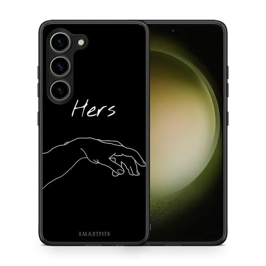 Θήκη Samsung Galaxy S23 Aesthetic Love 1 από τη Smartfits με σχέδιο στο πίσω μέρος και μαύρο περίβλημα | Samsung Galaxy S23 Aesthetic Love 1 Case with Colorful Back and Black Bezels