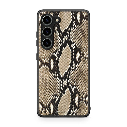 Θήκη Samsung Galaxy S23 Animal Fashion Snake από τη Smartfits με σχέδιο στο πίσω μέρος και μαύρο περίβλημα | Samsung Galaxy S23 Animal Fashion Snake Case with Colorful Back and Black Bezels
