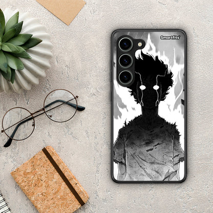 Θήκη Samsung Galaxy S23 Anime Boy από τη Smartfits με σχέδιο στο πίσω μέρος και μαύρο περίβλημα | Samsung Galaxy S23 Anime Boy Case with Colorful Back and Black Bezels