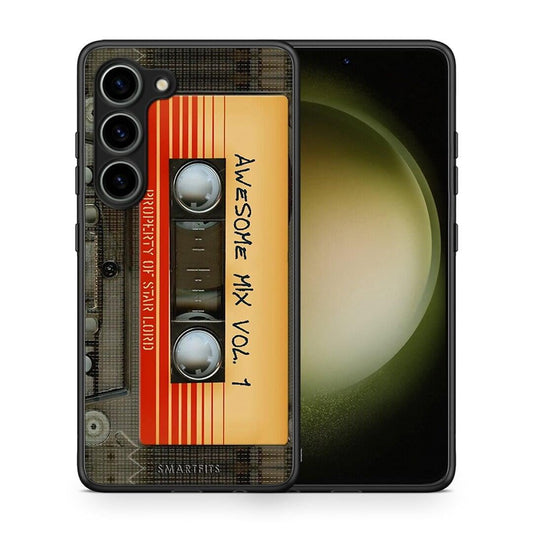 Θήκη Samsung Galaxy S23 Awesome Mix από τη Smartfits με σχέδιο στο πίσω μέρος και μαύρο περίβλημα | Samsung Galaxy S23 Awesome Mix Case with Colorful Back and Black Bezels