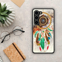 Thumbnail for Θήκη Samsung Galaxy S23 Boho DreamCatcher από τη Smartfits με σχέδιο στο πίσω μέρος και μαύρο περίβλημα | Samsung Galaxy S23 Boho DreamCatcher Case with Colorful Back and Black Bezels