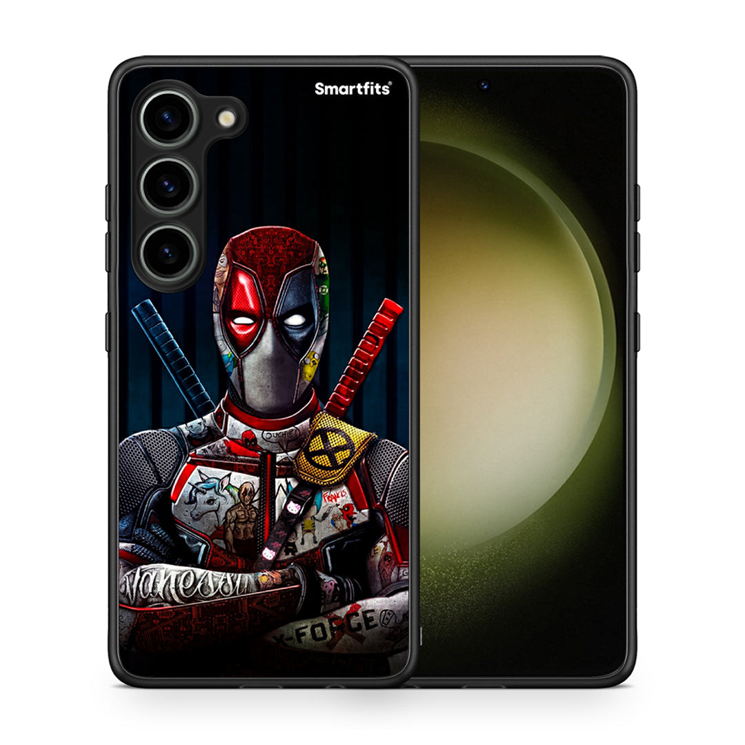 Θήκη Samsung Galaxy S23 Funny Guy από τη Smartfits με σχέδιο στο πίσω μέρος και μαύρο περίβλημα | Samsung Galaxy S23 Funny Guy Case with Colorful Back and Black Bezels