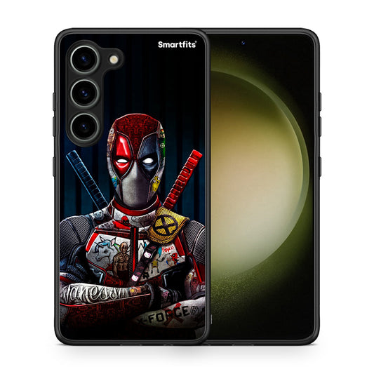 Θήκη Samsung Galaxy S23 Funny Guy από τη Smartfits με σχέδιο στο πίσω μέρος και μαύρο περίβλημα | Samsung Galaxy S23 Funny Guy Case with Colorful Back and Black Bezels