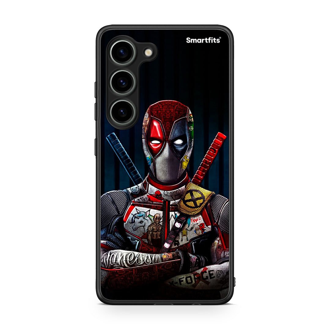 Θήκη Samsung Galaxy S23 Funny Guy από τη Smartfits με σχέδιο στο πίσω μέρος και μαύρο περίβλημα | Samsung Galaxy S23 Funny Guy Case with Colorful Back and Black Bezels