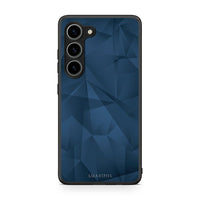 Thumbnail for Θήκη Samsung Galaxy S23 Geometric Blue Abstract από τη Smartfits με σχέδιο στο πίσω μέρος και μαύρο περίβλημα | Samsung Galaxy S23 Geometric Blue Abstract Case with Colorful Back and Black Bezels