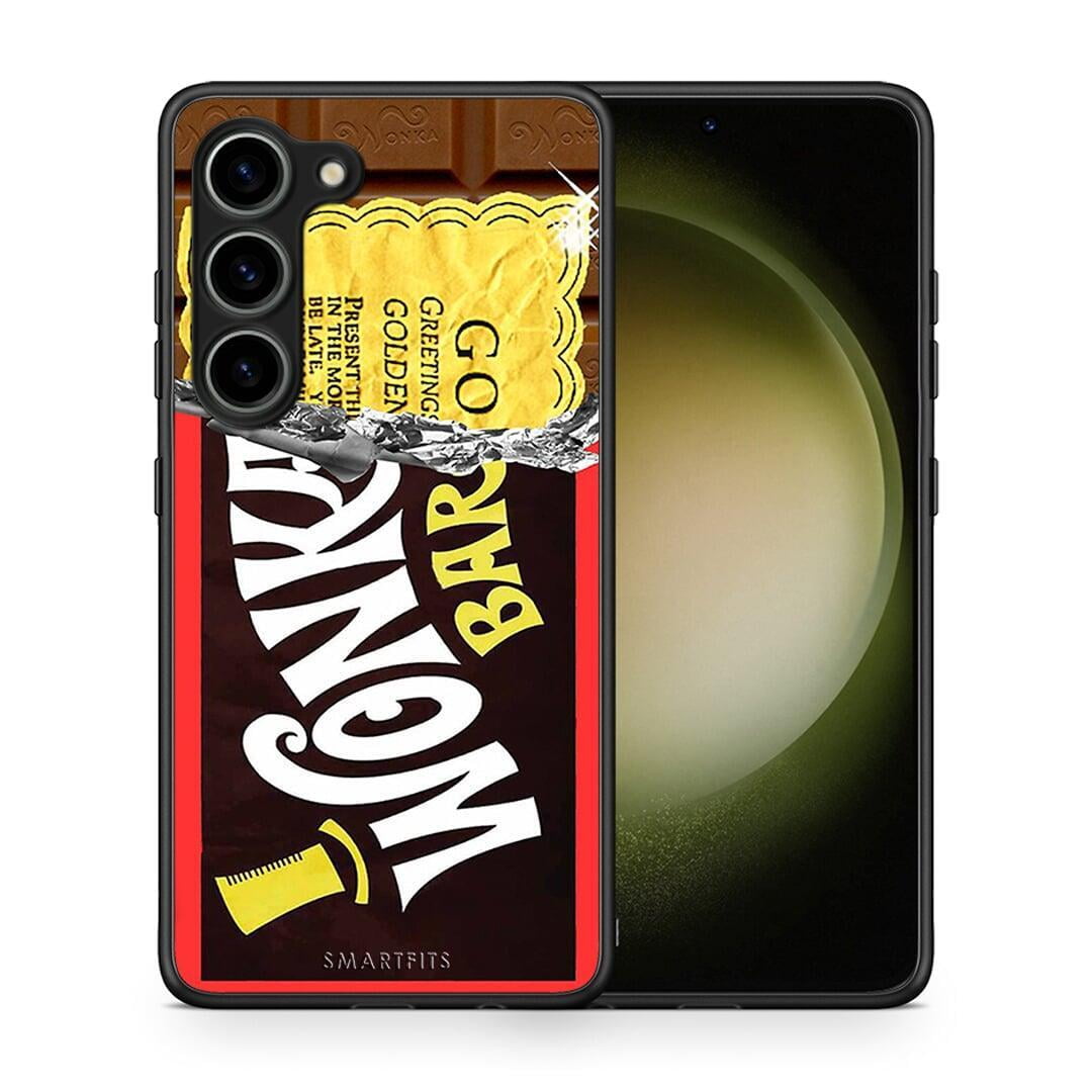 Θήκη Samsung Galaxy S23 Golden Ticket από τη Smartfits με σχέδιο στο πίσω μέρος και μαύρο περίβλημα | Samsung Galaxy S23 Golden Ticket Case with Colorful Back and Black Bezels