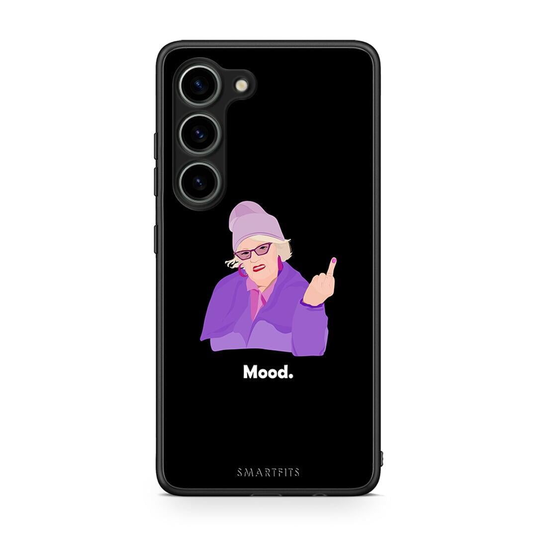 Θήκη Samsung Galaxy S23 Grandma Mood Black από τη Smartfits με σχέδιο στο πίσω μέρος και μαύρο περίβλημα | Samsung Galaxy S23 Grandma Mood Black Case with Colorful Back and Black Bezels