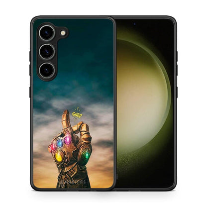 Θήκη Samsung Galaxy S23 Infinity Snap από τη Smartfits με σχέδιο στο πίσω μέρος και μαύρο περίβλημα | Samsung Galaxy S23 Infinity Snap Case with Colorful Back and Black Bezels