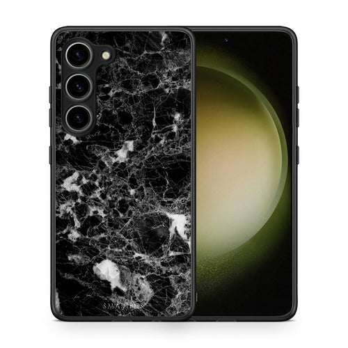 Θήκη Samsung Galaxy S23 Marble Male από τη Smartfits με σχέδιο στο πίσω μέρος και μαύρο περίβλημα | Samsung Galaxy S23 Marble Male Case with Colorful Back and Black Bezels