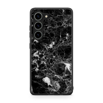 Θήκη Samsung Galaxy S23 Marble Male από τη Smartfits με σχέδιο στο πίσω μέρος και μαύρο περίβλημα | Samsung Galaxy S23 Marble Male Case with Colorful Back and Black Bezels