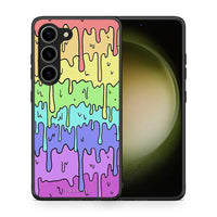 Thumbnail for Θήκη Samsung Galaxy S23 Melting Rainbow από τη Smartfits με σχέδιο στο πίσω μέρος και μαύρο περίβλημα | Samsung Galaxy S23 Melting Rainbow Case with Colorful Back and Black Bezels