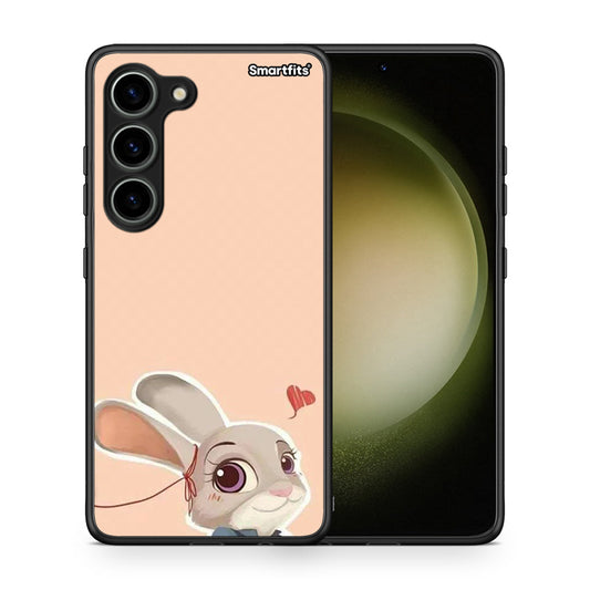 Θήκη Samsung Galaxy S23 Nick Wilde And Judy Hopps Love 2 από τη Smartfits με σχέδιο στο πίσω μέρος και μαύρο περίβλημα | Samsung Galaxy S23 Nick Wilde And Judy Hopps Love 2 Case with Colorful Back and Black Bezels