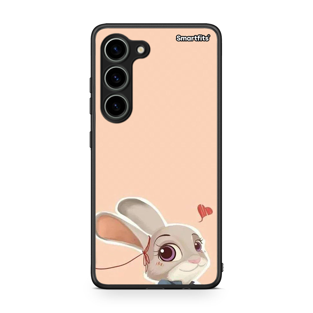 Θήκη Samsung Galaxy S23 Nick Wilde And Judy Hopps Love 2 από τη Smartfits με σχέδιο στο πίσω μέρος και μαύρο περίβλημα | Samsung Galaxy S23 Nick Wilde And Judy Hopps Love 2 Case with Colorful Back and Black Bezels