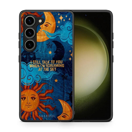 Θήκη Samsung Galaxy S23 Screaming Sky από τη Smartfits με σχέδιο στο πίσω μέρος και μαύρο περίβλημα | Samsung Galaxy S23 Screaming Sky Case with Colorful Back and Black Bezels