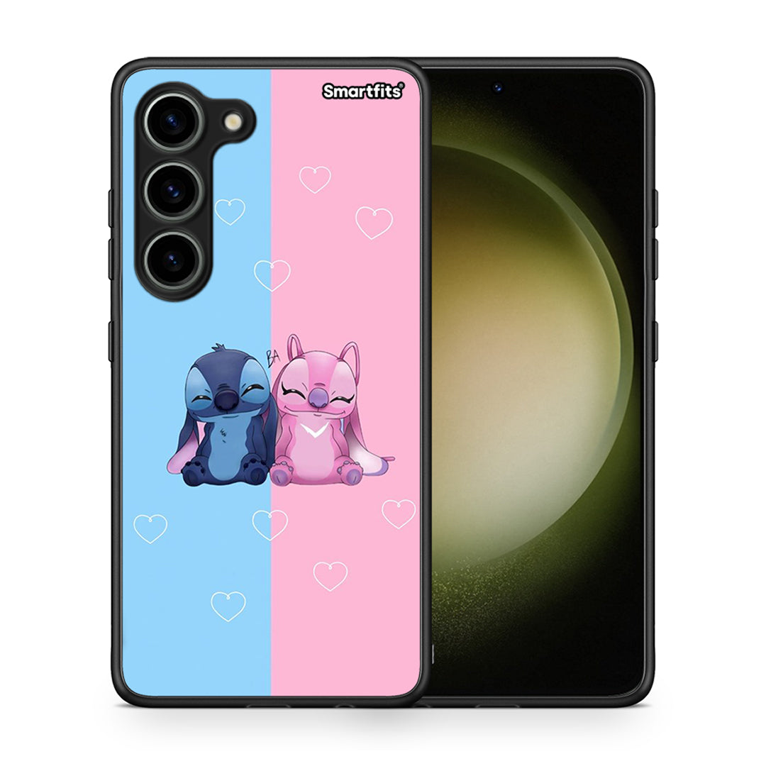 Θήκη Samsung Galaxy S23 Stitch And Angel από τη Smartfits με σχέδιο στο πίσω μέρος και μαύρο περίβλημα | Samsung Galaxy S23 Stitch And Angel Case with Colorful Back and Black Bezels