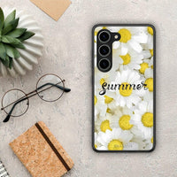 Thumbnail for Θήκη Samsung Galaxy S23 Summer Daisies από τη Smartfits με σχέδιο στο πίσω μέρος και μαύρο περίβλημα | Samsung Galaxy S23 Summer Daisies Case with Colorful Back and Black Bezels