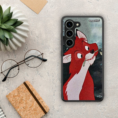 Θήκη Samsung Galaxy S23 Tod And Vixey Love 1 από τη Smartfits με σχέδιο στο πίσω μέρος και μαύρο περίβλημα | Samsung Galaxy S23 Tod And Vixey Love 1 Case with Colorful Back and Black Bezels