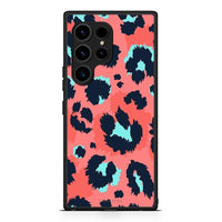 Thumbnail for Θήκη Samsung Galaxy S23 Ultra Animal Pink Leopard από τη Smartfits με σχέδιο στο πίσω μέρος και μαύρο περίβλημα | Samsung Galaxy S23 Ultra Animal Pink Leopard Case with Colorful Back and Black Bezels