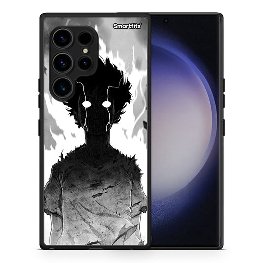 Θήκη Samsung Galaxy S23 Ultra Anime Boy από τη Smartfits με σχέδιο στο πίσω μέρος και μαύρο περίβλημα | Samsung Galaxy S23 Ultra Anime Boy Case with Colorful Back and Black Bezels