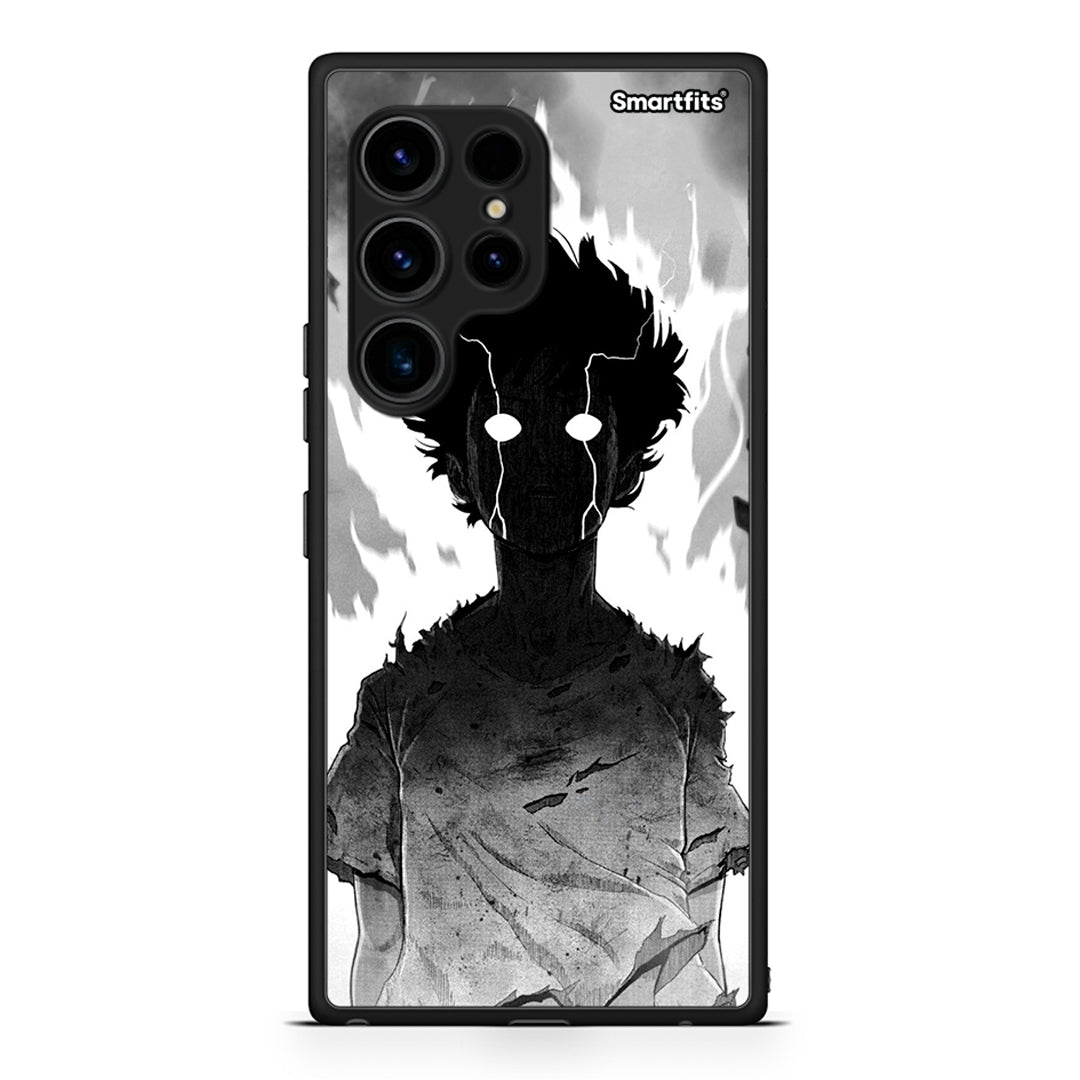 Θήκη Samsung Galaxy S23 Ultra Anime Boy από τη Smartfits με σχέδιο στο πίσω μέρος και μαύρο περίβλημα | Samsung Galaxy S23 Ultra Anime Boy Case with Colorful Back and Black Bezels
