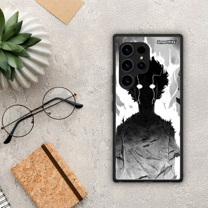 Θήκη Samsung Galaxy S23 Ultra Anime Boy από τη Smartfits με σχέδιο στο πίσω μέρος και μαύρο περίβλημα | Samsung Galaxy S23 Ultra Anime Boy Case with Colorful Back and Black Bezels