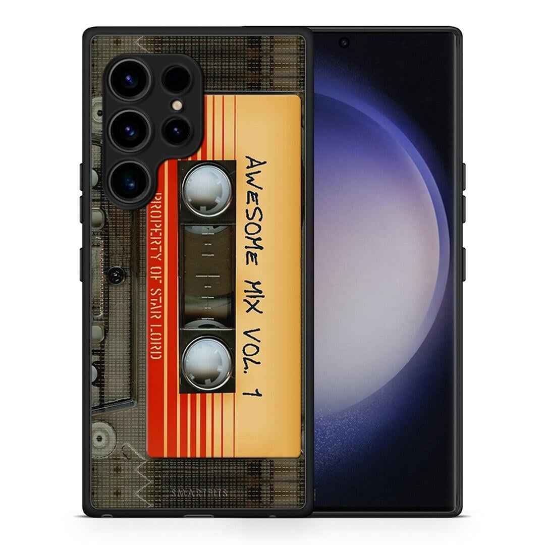 Θήκη Samsung Galaxy S23 Ultra Awesome Mix από τη Smartfits με σχέδιο στο πίσω μέρος και μαύρο περίβλημα | Samsung Galaxy S23 Ultra Awesome Mix Case with Colorful Back and Black Bezels