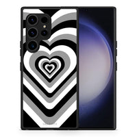 Thumbnail for Θήκη Samsung Galaxy S23 Ultra Black Hearts από τη Smartfits με σχέδιο στο πίσω μέρος και μαύρο περίβλημα | Samsung Galaxy S23 Ultra Black Hearts Case with Colorful Back and Black Bezels