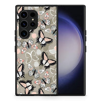 Thumbnail for Θήκη Samsung Galaxy S23 Ultra Boho Butterflies από τη Smartfits με σχέδιο στο πίσω μέρος και μαύρο περίβλημα | Samsung Galaxy S23 Ultra Boho Butterflies Case with Colorful Back and Black Bezels