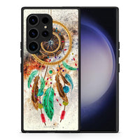 Thumbnail for Θήκη Samsung Galaxy S23 Ultra Boho DreamCatcher από τη Smartfits με σχέδιο στο πίσω μέρος και μαύρο περίβλημα | Samsung Galaxy S23 Ultra Boho DreamCatcher Case with Colorful Back and Black Bezels