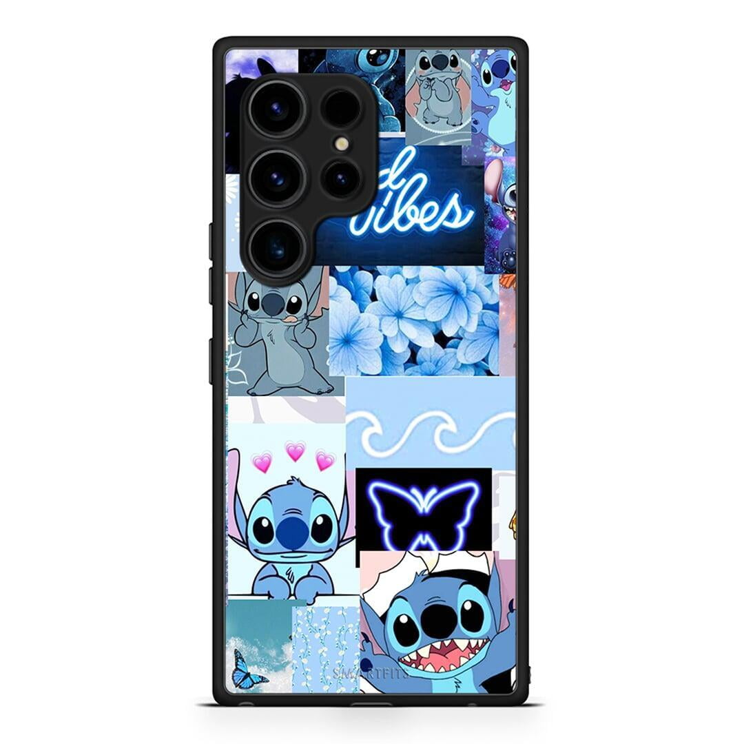 Θήκη Samsung Galaxy S23 Ultra Collage Good Vibes από τη Smartfits με σχέδιο στο πίσω μέρος και μαύρο περίβλημα | Samsung Galaxy S23 Ultra Collage Good Vibes Case with Colorful Back and Black Bezels