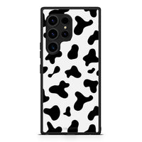 Thumbnail for Θήκη Samsung Galaxy S23 Ultra Cow Print από τη Smartfits με σχέδιο στο πίσω μέρος και μαύρο περίβλημα | Samsung Galaxy S23 Ultra Cow Print Case with Colorful Back and Black Bezels