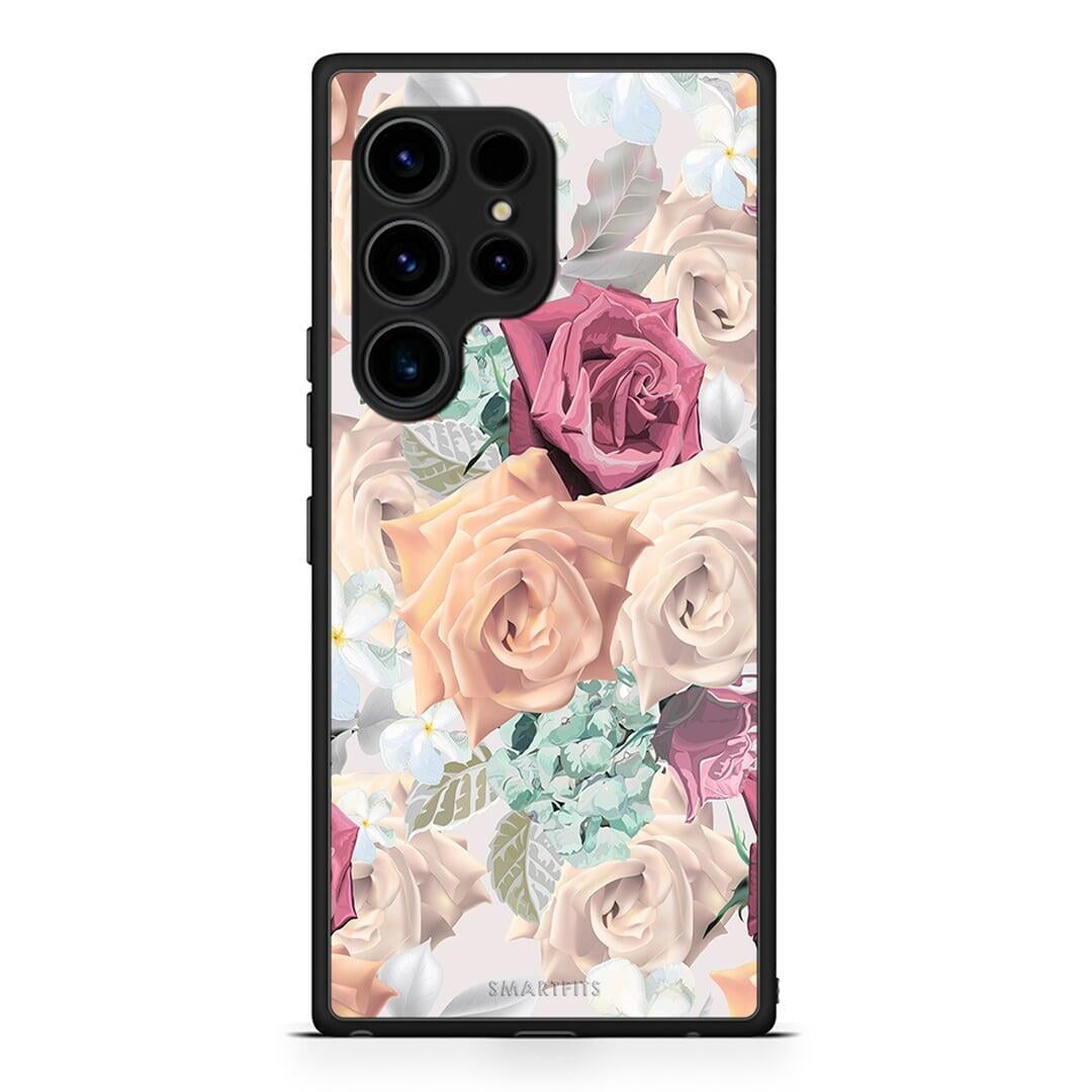Θήκη Samsung Galaxy S23 Ultra Floral Bouquet από τη Smartfits με σχέδιο στο πίσω μέρος και μαύρο περίβλημα | Samsung Galaxy S23 Ultra Floral Bouquet Case with Colorful Back and Black Bezels