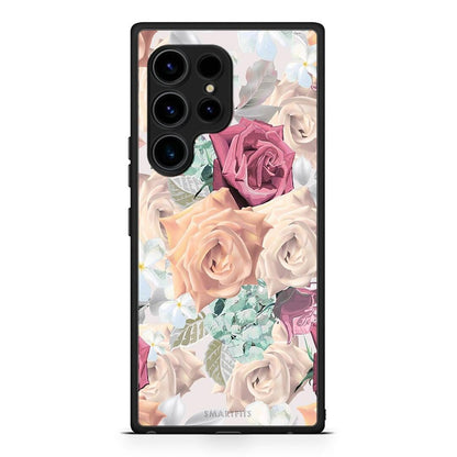Θήκη Samsung Galaxy S23 Ultra Floral Bouquet από τη Smartfits με σχέδιο στο πίσω μέρος και μαύρο περίβλημα | Samsung Galaxy S23 Ultra Floral Bouquet Case with Colorful Back and Black Bezels