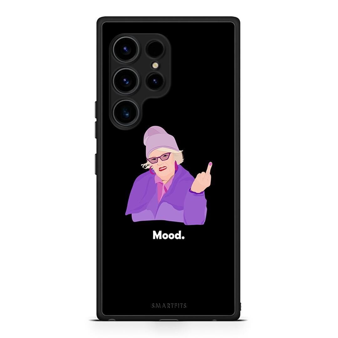 Θήκη Samsung Galaxy S23 Ultra Grandma Mood Black από τη Smartfits με σχέδιο στο πίσω μέρος και μαύρο περίβλημα | Samsung Galaxy S23 Ultra Grandma Mood Black Case with Colorful Back and Black Bezels