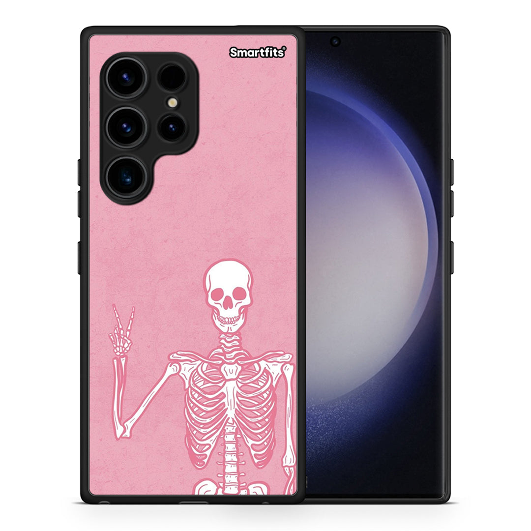 Θήκη Samsung Galaxy S23 Ultra Halloween Motivation από τη Smartfits με σχέδιο στο πίσω μέρος και μαύρο περίβλημα | Samsung Galaxy S23 Ultra Halloween Motivation Case with Colorful Back and Black Bezels