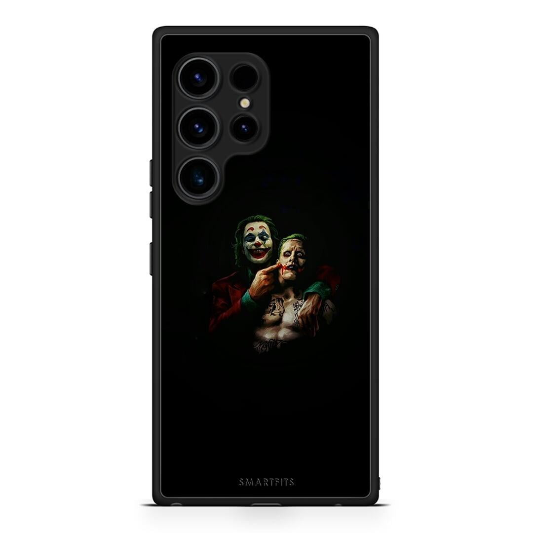 Θήκη Samsung Galaxy S23 Ultra Hero Clown από τη Smartfits με σχέδιο στο πίσω μέρος και μαύρο περίβλημα | Samsung Galaxy S23 Ultra Hero Clown Case with Colorful Back and Black Bezels