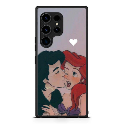 Θήκη Samsung Galaxy S23 Ultra Mermaid Couple από τη Smartfits με σχέδιο στο πίσω μέρος και μαύρο περίβλημα | Samsung Galaxy S23 Ultra Mermaid Couple Case with Colorful Back and Black Bezels