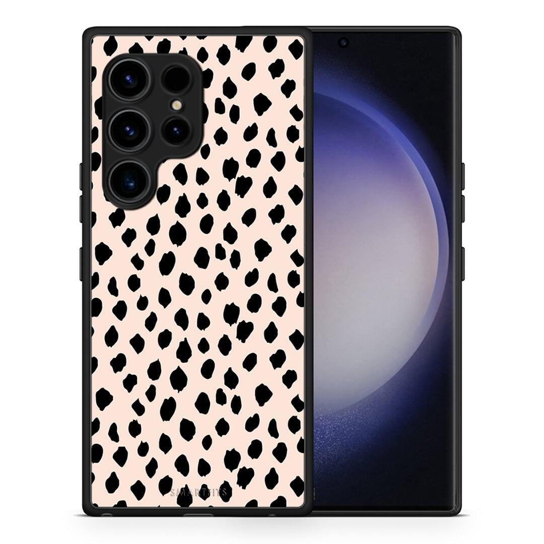 Θήκη Samsung Galaxy S23 Ultra New Polka Dots από τη Smartfits με σχέδιο στο πίσω μέρος και μαύρο περίβλημα | Samsung Galaxy S23 Ultra New Polka Dots Case with Colorful Back and Black Bezels