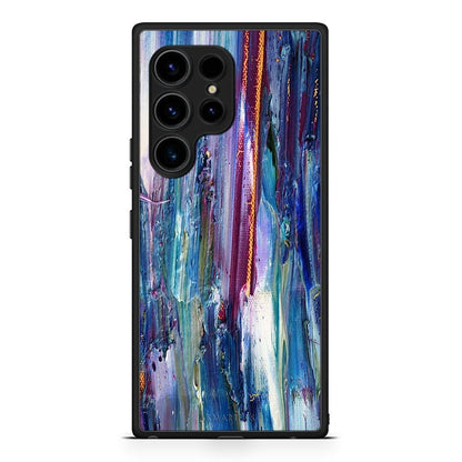 Θήκη Samsung Galaxy S23 Ultra Paint Winter από τη Smartfits με σχέδιο στο πίσω μέρος και μαύρο περίβλημα | Samsung Galaxy S23 Ultra Paint Winter Case with Colorful Back and Black Bezels