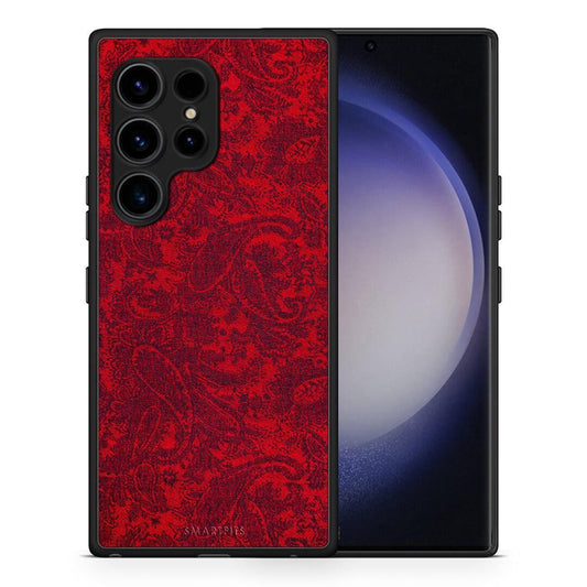 Θήκη Samsung Galaxy S23 Ultra Paisley Cashmere από τη Smartfits με σχέδιο στο πίσω μέρος και μαύρο περίβλημα | Samsung Galaxy S23 Ultra Paisley Cashmere Case with Colorful Back and Black Bezels
