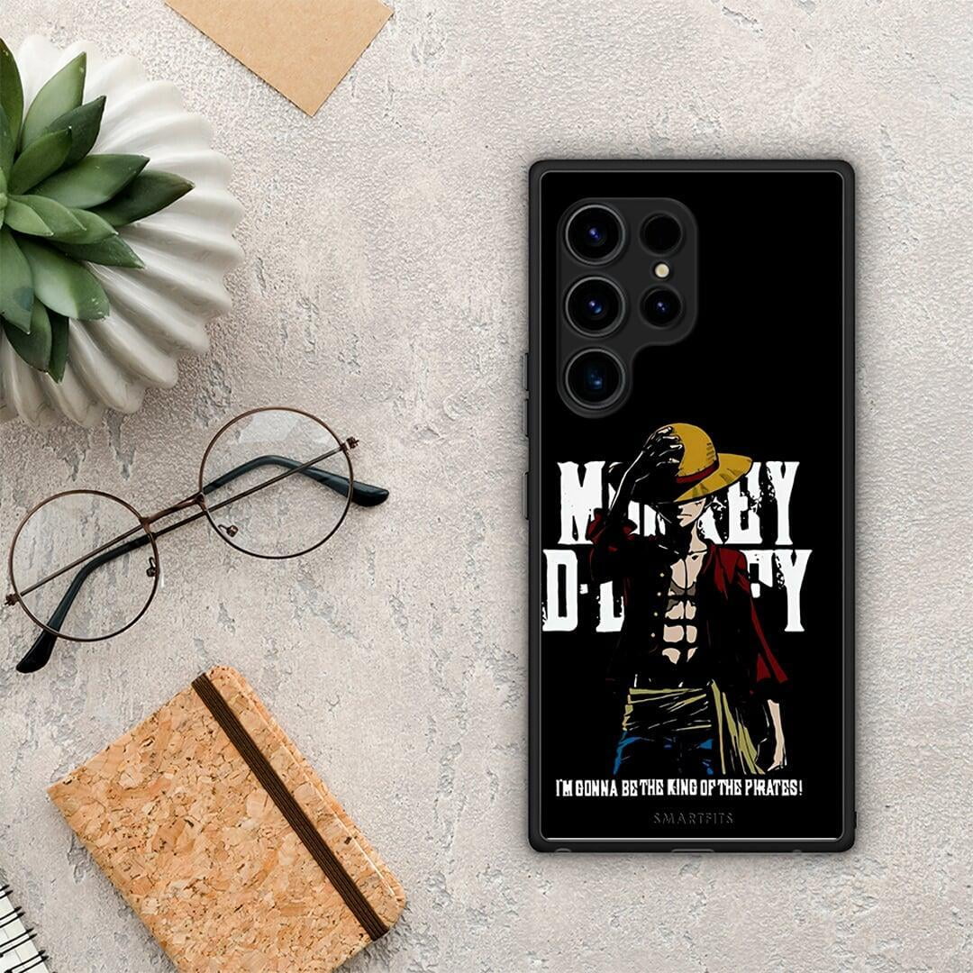 Θήκη Samsung Galaxy S23 Ultra Pirate King από τη Smartfits με σχέδιο στο πίσω μέρος και μαύρο περίβλημα | Samsung Galaxy S23 Ultra Pirate King Case with Colorful Back and Black Bezels