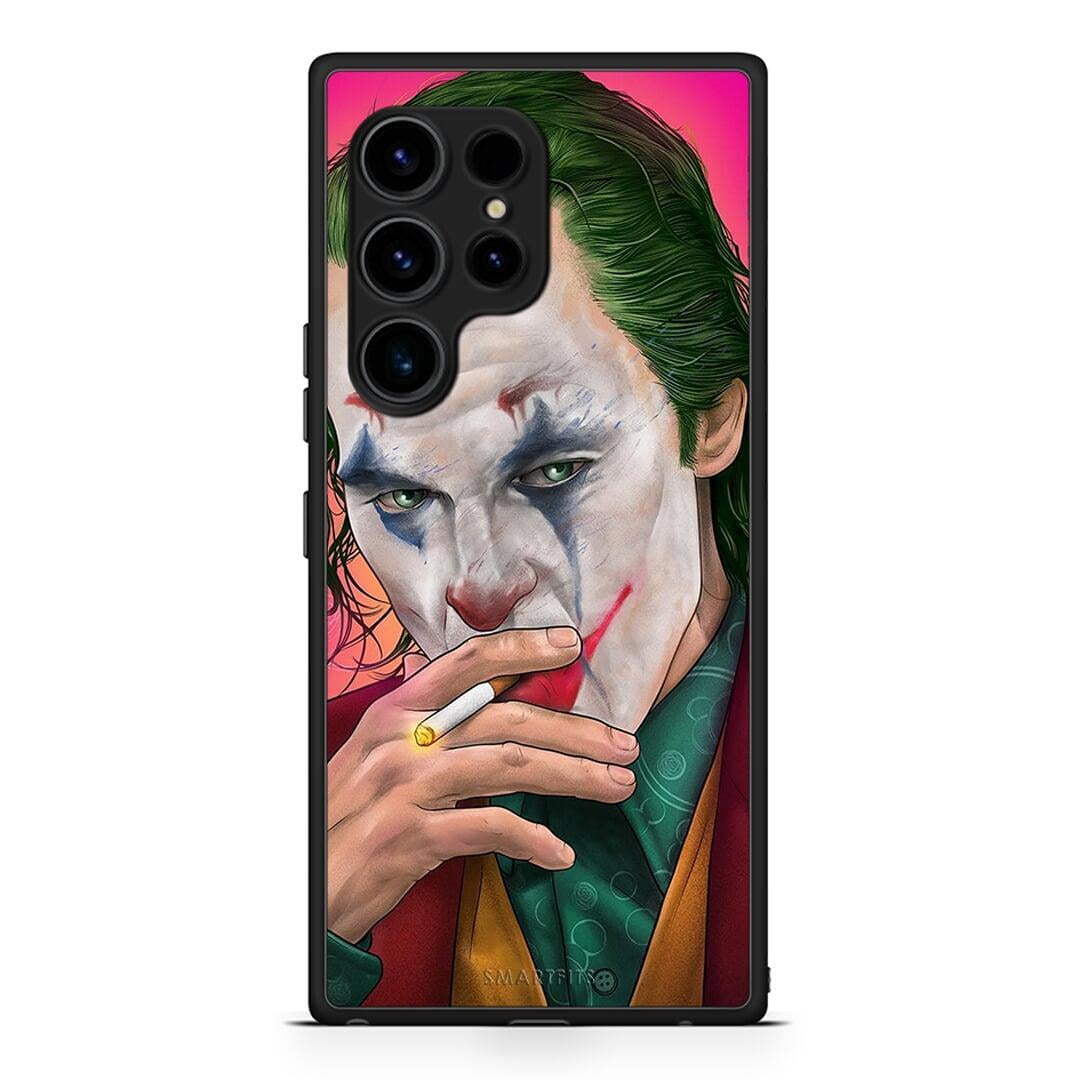 Θήκη Samsung Galaxy S23 Ultra PopArt JokesOnU από τη Smartfits με σχέδιο στο πίσω μέρος και μαύρο περίβλημα | Samsung Galaxy S23 Ultra PopArt JokesOnU Case with Colorful Back and Black Bezels