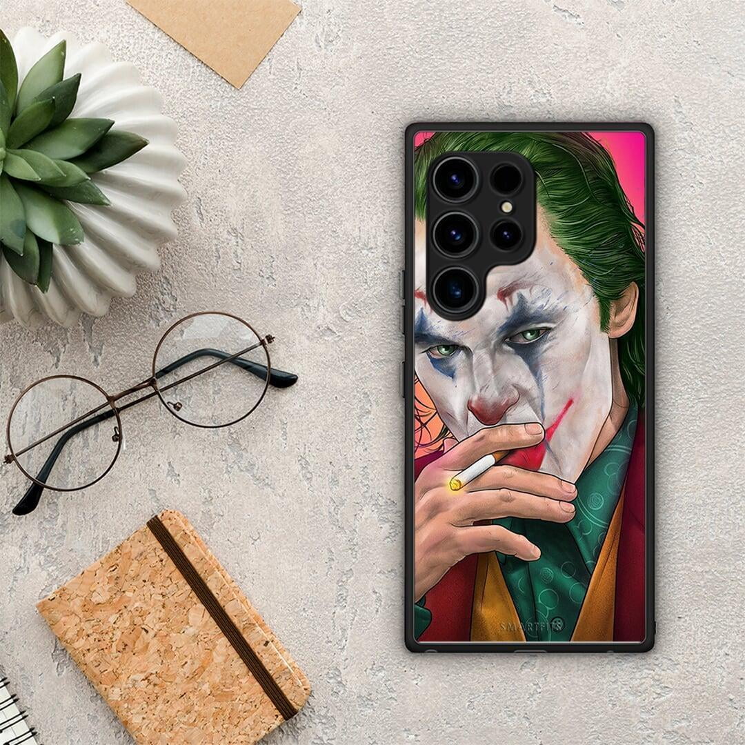 Θήκη Samsung Galaxy S23 Ultra PopArt JokesOnU από τη Smartfits με σχέδιο στο πίσω μέρος και μαύρο περίβλημα | Samsung Galaxy S23 Ultra PopArt JokesOnU Case with Colorful Back and Black Bezels