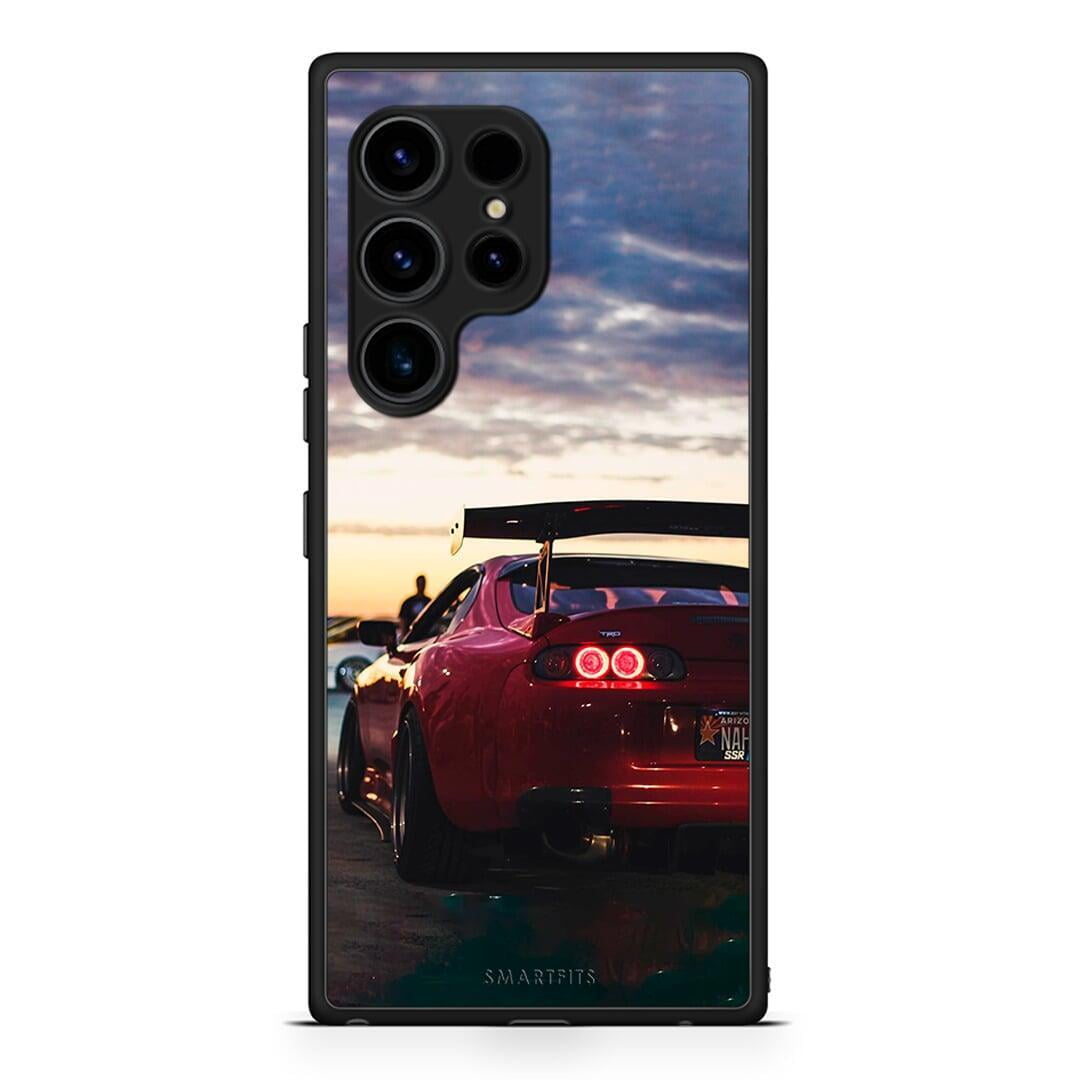 Θήκη Samsung Galaxy S23 Ultra Racing Supra από τη Smartfits με σχέδιο στο πίσω μέρος και μαύρο περίβλημα | Samsung Galaxy S23 Ultra Racing Supra Case with Colorful Back and Black Bezels