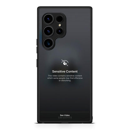 Θήκη Samsung Galaxy S23 Ultra Sensitive Content από τη Smartfits με σχέδιο στο πίσω μέρος και μαύρο περίβλημα | Samsung Galaxy S23 Ultra Sensitive Content Case with Colorful Back and Black Bezels